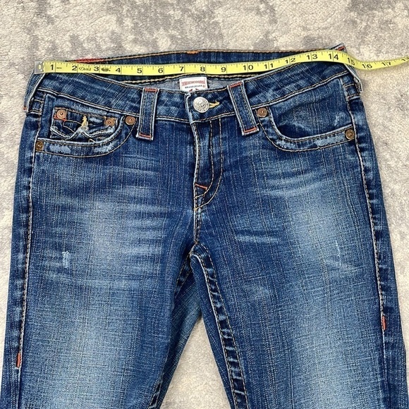 True Religion Joey Bootcut Flare Jeans Pony Express Rodeo Festival Y2K Sz 29 - Picture 10 of 15